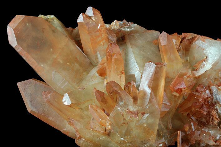 Natural,, Red Quartz Crystal Cluster - Morocco #77894